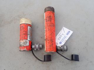 (2) Power Team 10-Ton Hydraulic Rams