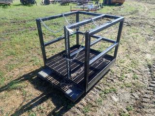 42in X 42in X 41in 2-Section Bottle Storage Rack w/ Fork Pockets