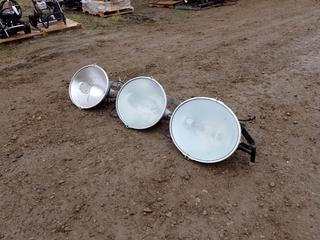 (2) Light Tower Lights C/w (1) Bracket And (1) Light Casing
