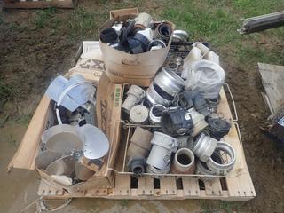 Qty Of Assorted Camlock Fittings, Joiners, Ball Valves, Caps And Plastic Joiners