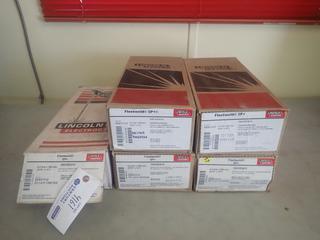 Qty Of (3) Boxes Of 5/32in X 14in, (1) Box Of 3/32in X 12in And (2) Packs Of 3/16in X 14in Welding Rods, 6010 5P+