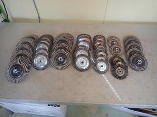 Qty Of Assorted Wire Wheels 