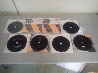 Qty Of Windsor 9in And 10in Brush Cutter Blades C/w (1) STIHL 8.9in Blade***