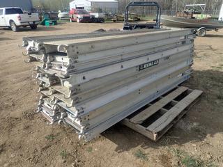 Qty Of (20) 10ft X 19in Falcon And Uniquip Scaffold Decks *Note: Buyer Responsible For Loadout, This Item Is Located At 24 Nipewon Rd, Lac La Biche*