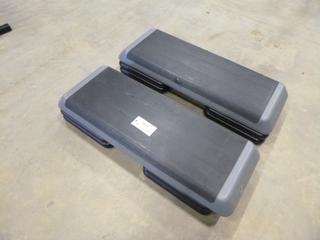 (2) The Step Fitness Step w/ (4) Risers Per Step