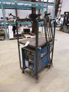 Miller CP-300 DC Welding Power Source Mounted On Cart, SN KD487433 (NED)