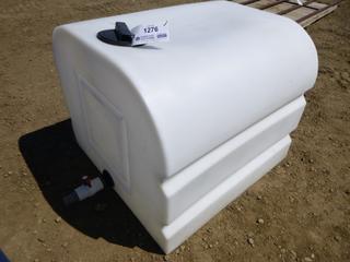 PVC Water Tank, 1 1/4 In. Valve, 1 Cubic Meter, 31 1/2 In. x 30 1/2 In. 27 In.