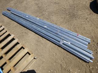 Qty of Galvanized Steel Tubing, 1 In., 1/4 In., 2 In. 