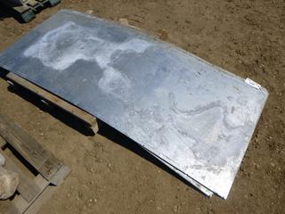 (3) Galvanized Sheet Metal, 8 Ft. x 3 Ft. x 0.052 In.