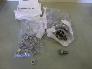 Qty of 3/4 In. x 1 1/2 In. Hex Head Bolts, 5/8 In. Hex Head Nuts (B2)