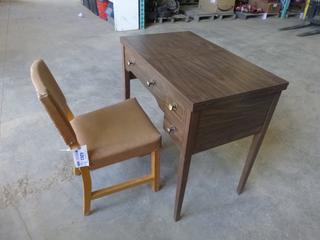 Sewing Machine Cabinet w/ Chair (P-5-1)