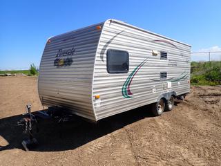 2012 Keystone FS19RBBH12 19 Ft. Travel Trailer c/w Propane, Outdoor Shower, A/C, Heater, 2-5/16 In. Ball Hitch, ST205/75R14 Tires, VIN 4YDT19R23C3170145 *Note: Hail/ Rock Damage*