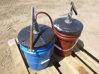 (2) Oil Hand Pumps