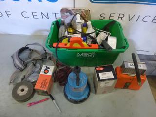 92 Ford Fuel Pump, Sump Pump, 100 Ft. Tape Measure, Safety Glasses and Other Assorted Items (L-1-1)