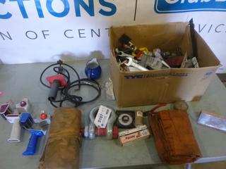 12 Ton Shackle; Qty of Assorted Tools,  (2) Tape Guns and Other Misc. Items (L-1-2)