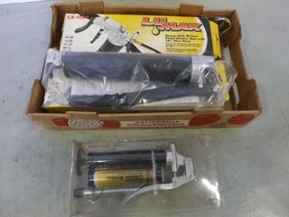 (2) Lumax LX-1152 Grease Guns, (1) Lumax LX-1900 Grease Gun (C-2)