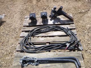 Adjustable Hitch w/ 2 5/16 Ball, (2) Equalizer Bar and Hangers, 25 Ft. Heavy Duty Booster Cables