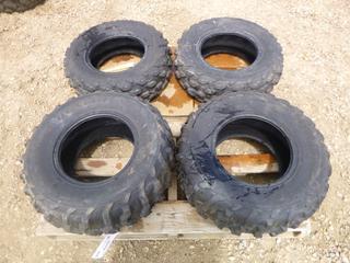 (2) Dunlop KT515 A/T 25x10 R12 Radial Tires, (2) Dunlop KT511 A/T 25x8 R12 Radial Tires