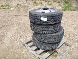 (4) General Ameritrac LT235/80R17 Tires on Dodge Dually Rims