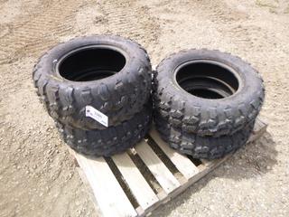 (2) Carlisle  AT26x10-14 ATV / Quad  Tire, (2) Terrathon AT 26x8-14 ATV / Quad Tires