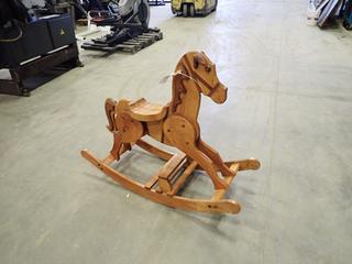 Handmade Wooden Rocking Horse (R-1-1)