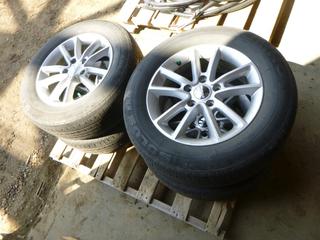 (4) Kumho Solus Tires, 225/65R17, 15% Rubber, c/w (4) Dodge Rims