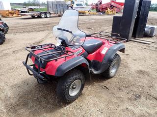 2001 Suzuki Quad Runner 250 ATV c/w 22x8-10 Front Tires, 24x11-10 Rear Tires, Showing 6204 Kms, VIN JSAAJ49A212104302 *Note: New Starter as per Owner*
