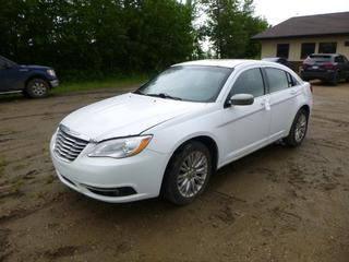 2012 Chrysler 200 Sedan c/w Dual VVT 2.4L, A/T, A/C, 255/50ZR18 Tires, Showing 278,985 Kms, VIN 1C3CCBBBXCN143998 *Note: Engine Light On, Damage to Front Passenger Wheel Well*