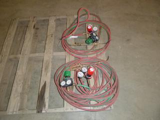 (2) Prostar Victor Edge Series Oxygen/Acetylene Hoses, Torch and Regulator (M-3-1)