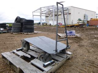 Metal Cart on Wheels, 33 In. x 26 In. x 41 In.