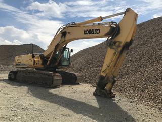 2008 Kobelco SK350LC Excavator, SN YC08-U1834 *Note: Not Running, Blown Turbo* **Located Offsite In Fort McMurray, AB, For More Information Contact Shazeeda 780-721-4178**