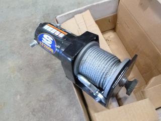 Super Winch, LT2000 Utility Winch, 2,000 Lbs. Rating, 49 Ft. Wire Rope, 12V Motor, Pull And Turn Free Spooling Clutch (C1)