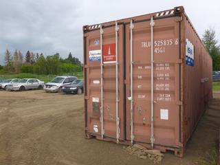 40 Ft. Storage Seacan Container c/w Electric Installation, 2 Heaters *Note: Hole at Bottom*