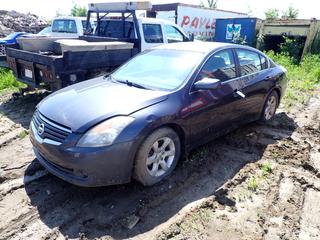 2008 Nissan Altima Sedan c/w 2.5L, A/T, A/C, Power Sunroof, 225/60R16 Tires, VIN 1N4AL21E88C133929 *Note: Mechanical Issues, Requires Repair, Damage to Driver Side Wheel Wells* *Note: Bill of Sale Only* **Located Offsite at 21220-107 Avenue NW, Edmonton, For More Information Contact Richard at 780-222-8309**