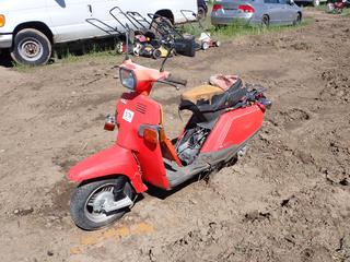 Yamaha Beluga Moped c/w 3.50-10 Tires, Showing 10,663 Hrs, VIN JYA14M00EA101309 *Notes: Requires Repair*  **Located Offsite at 21220-107 Avenue NW, Edmonton, For More Information Contact Richard at 780-222-8309**