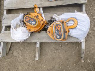 (2) Kito 2 Ton Chain Hoists