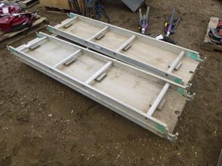 (2) Delta Aluminum Ramps, 100 Lbs. Capacity, 7 Ft. x 17 In.