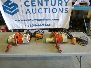 (2) Kito 480 KG Electric Hoists (W-3-1)