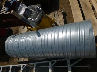 Qty of Misc. Item - 4 Ft Galvanized Pipe, 16 In. Diameter, (3) Tool Box Trays, Rolling Mop Pail and 24 Oz Heavy Duty Mop Head