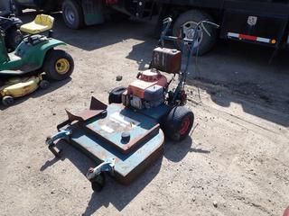 Walk Behind Brush Mower, c/w Honda GXV340 Engine *Note: Requires Repair* **Located Offsite at 21220-107 Avenue NW, Edmonton, For More Information Contact Richard at 780-222-8309*