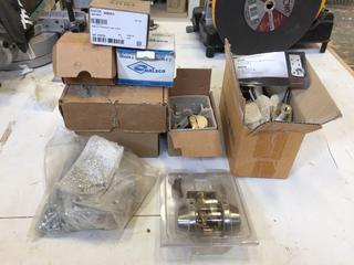 Assorted Door Hardware c/w Deadbolts, Keyless Entry, Handles, Etc.