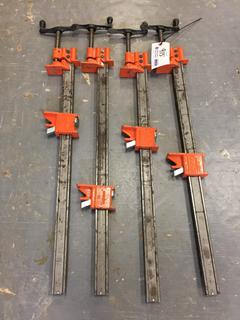 (4) Jorgensen 24 In. I-Bar Clamps.