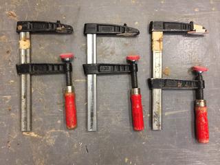 (3) Bessey 8 In. x 4 In. Clamps.