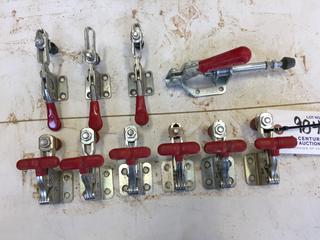 (10) Assorted Toggle Clamps.