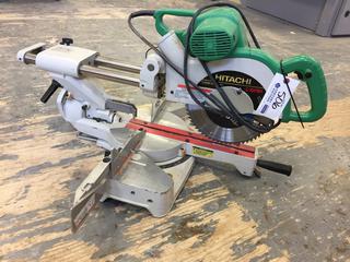 Hitachi C10FSH 120V 60Hz 12A 10 In. Slide Miter Saw, Working, Needs Repair.