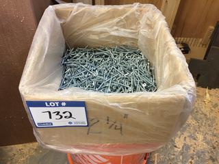 Quantity of #8 x 2 1/4 In. Square Drive Coarse Screws.