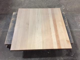 29 1/2 In. x 29 1/2 In. Custom Built Solid Hard Maple Table Top.