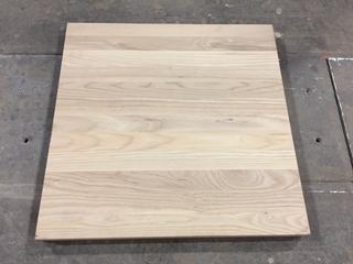 24 In. x 24 In. Custom Built Solid Ash Table Top.