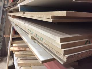 (2) 3/8 In. & (3) 5/8 In. 4 Ft. x 8 Ft. Sheets of MDF.