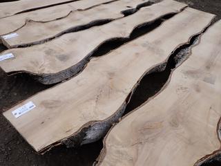 Located At Century's Yard High River (1) Live Edge Birch Slab, Approx. 9ft x 18in x 3in.